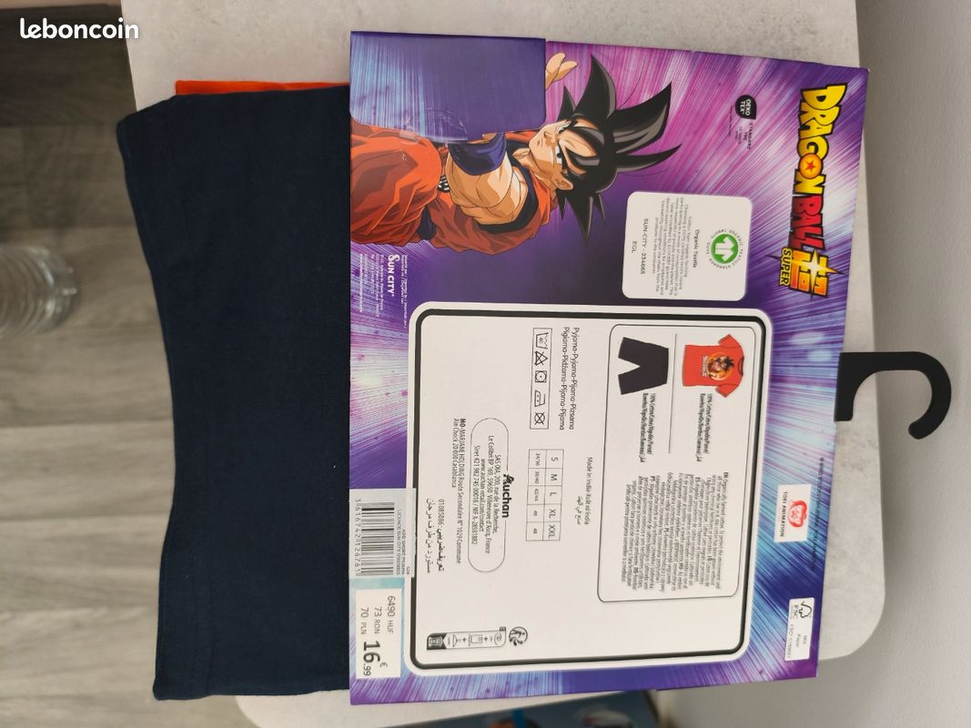 Peignoir Dragon Ball Z Homme Pyjama Dragon Ball Z Bioworld - Ensemble Goku Homme - T-shirt Et Pantalon Peignoir Chaud Homme