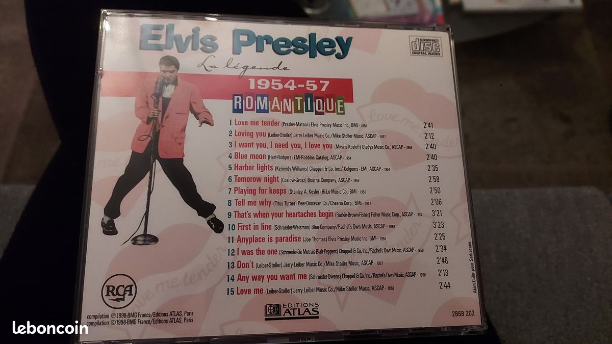 CD Album Elvis Presley 1954-1957 Romantique (image 2)