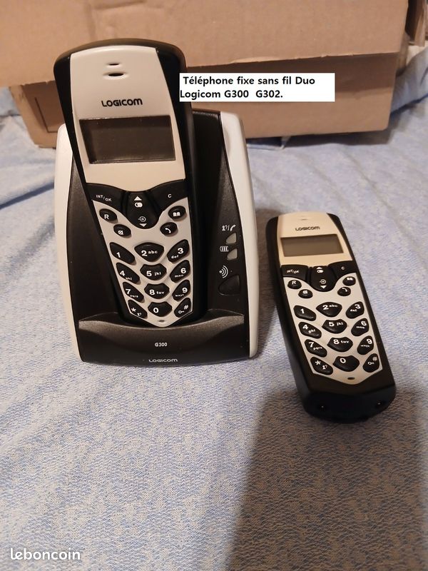 Duo de téléphones sans fil Logicom G300 (Base G302) (image 1)