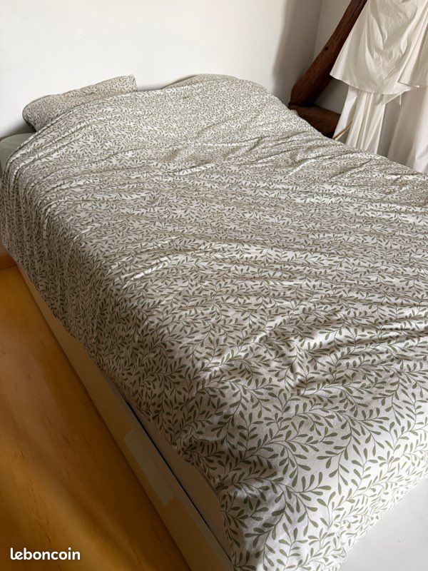 Cadre de lit + sommier + matelas EMMA (image 4)