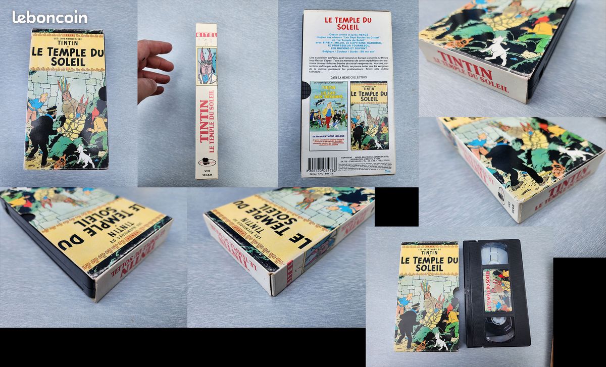 Lot 10 VHS Tintin – Coffret spécial + films & dessins animés (image 4)
