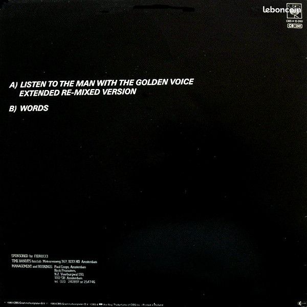 MAXI 45 TOURS TIME BANDITS "listen to the man...", très bon état (image 2)
