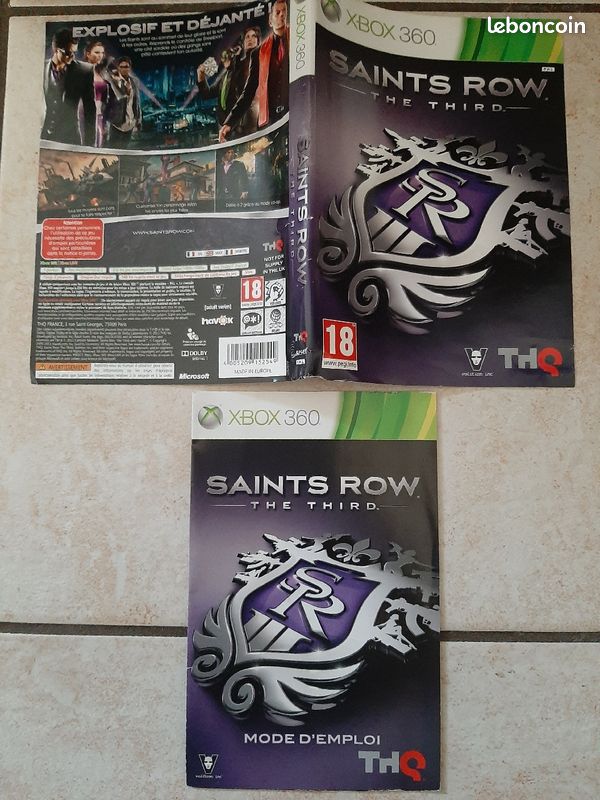 Notice et jaquette Saints row 3 (image 1)