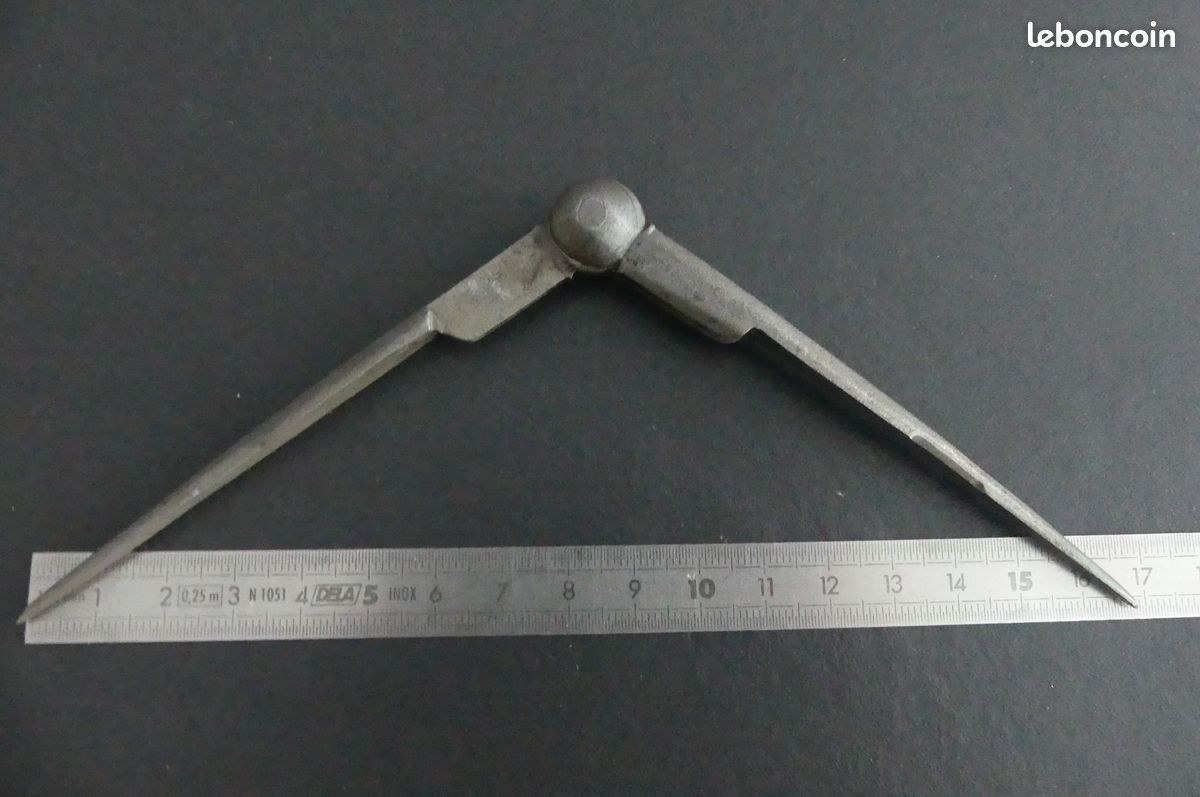Compas à pointe sèche 5 - ancien tête ronde (image 4)