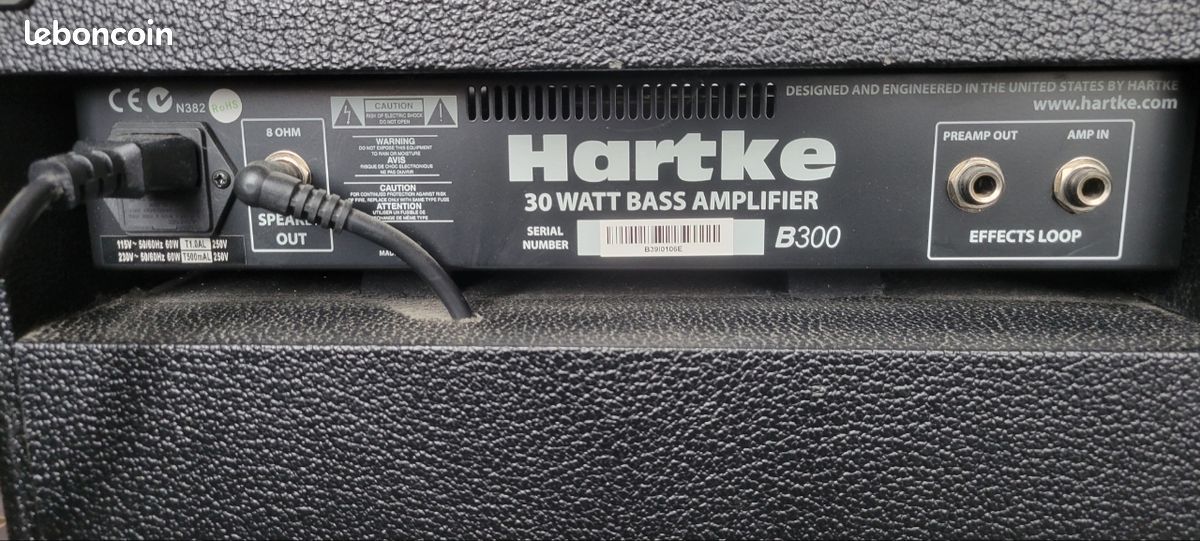 Ampli basse hartke 30 watt B300 (image 2)