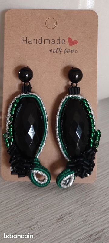 Boucles d'oreilles en soutache (image 3)