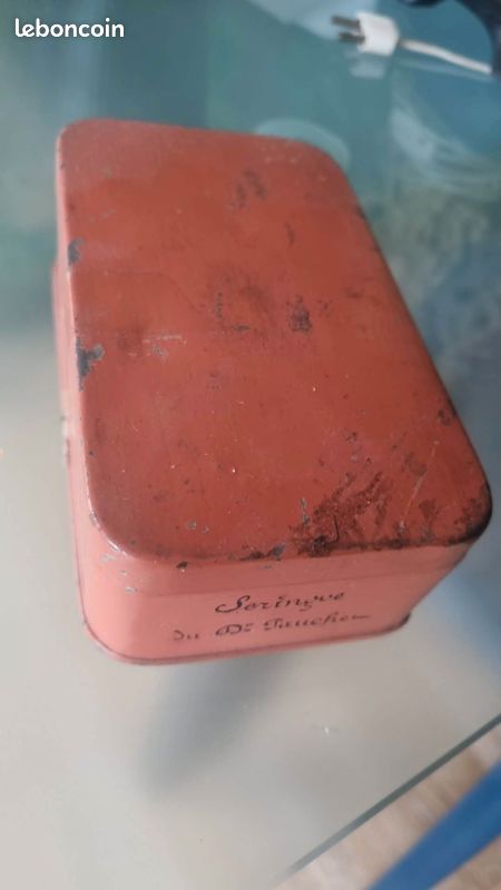 Cabinet de curiosité rare boite complete seringue du dr POCHET epoque 1910 (image 3)