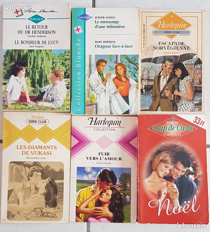 6 livres des collections Harlequin. Bon état (image 1)