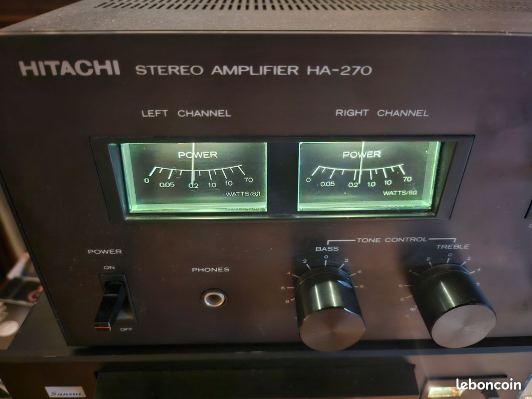 AMPLI HIFI HITACHI HA-270 Stereo Integrated Amplifier Hors Service Made