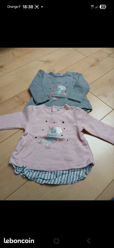 Lot de vêtements fille 12 mois hiver (image 5)