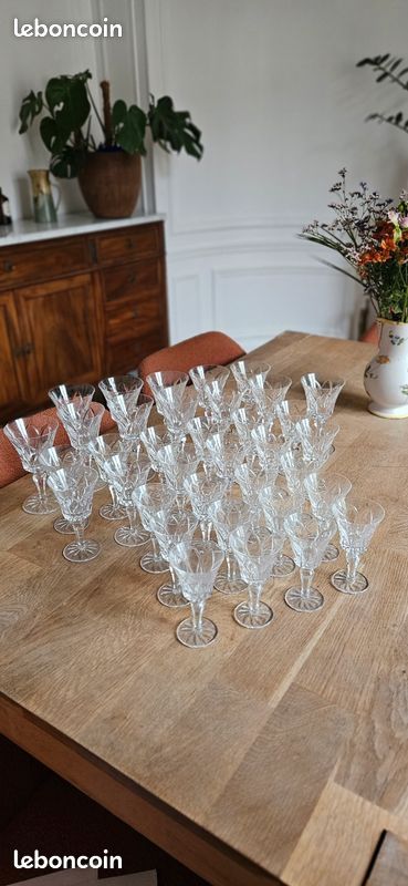 Verres en cristal Saint-Louis Camargue - 36 pièces (image 1)