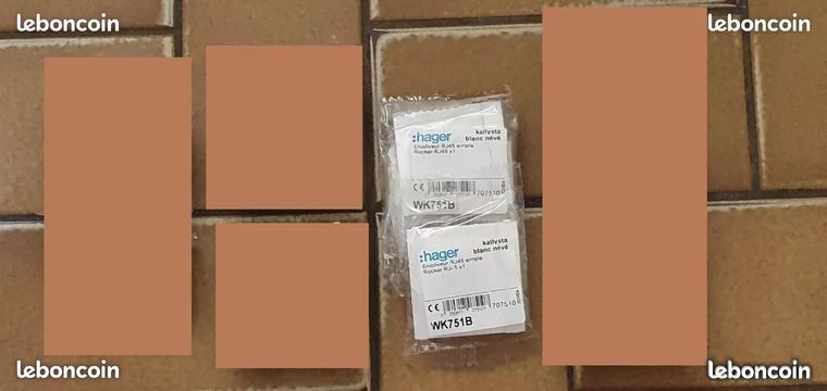 1 Plaque 1 poste Kallysta pop coloris Corail - HAGER WKN541
