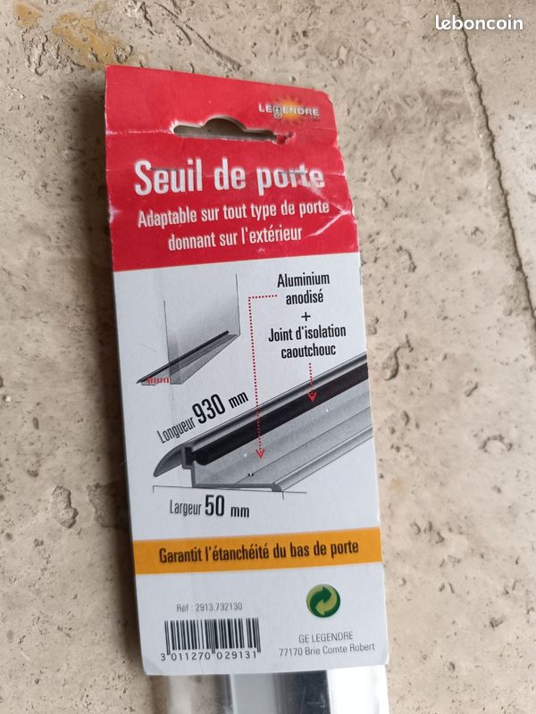 Seuil de porte en aluminium (image 1)