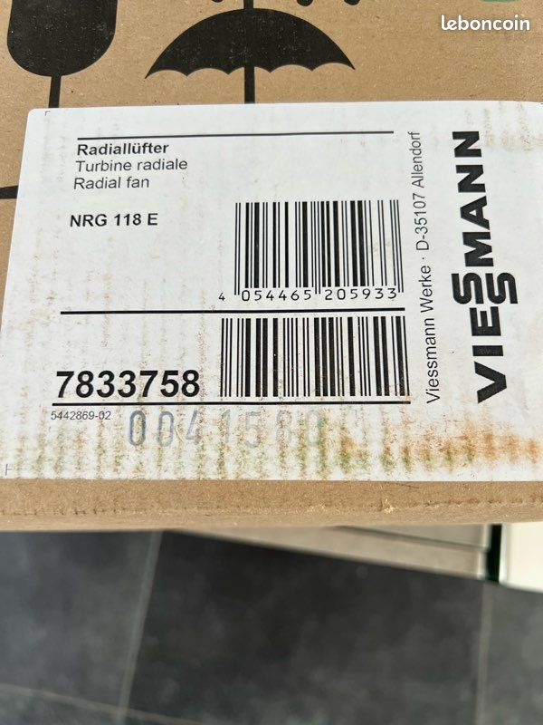 Viessmann Radiallüfter NRG 118 / 660 UPM