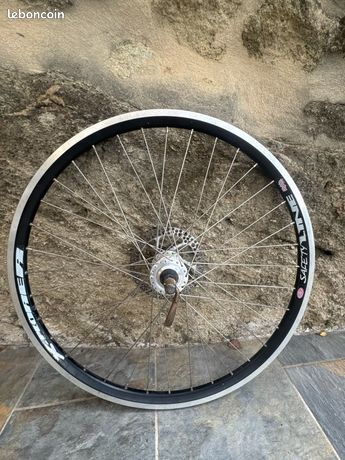 Roue Avant Acier Wald 26x1,75 - 36 Rayons - Frein Sur Jante - Silver