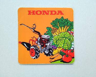 Autocollant Vintage ISEKI Pour Motoculteurs - 17,5x19cm - Bon état - Fabriqué En Suède