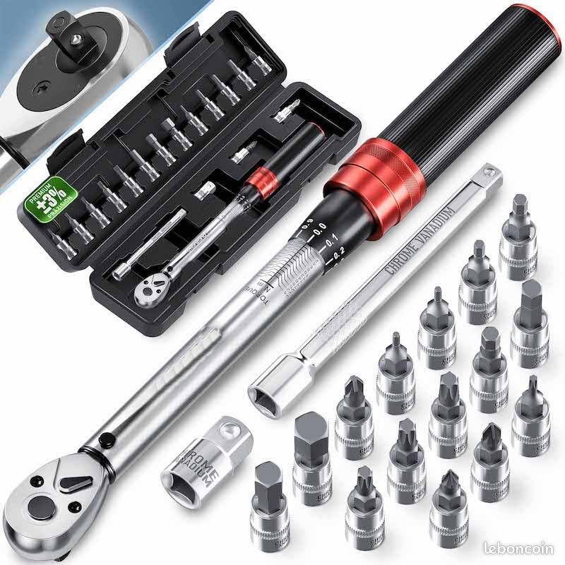 Clé dynamométrique 1/4" 1-25 NM ±3% - vélo moto - Neuf - Livraison gratuite ⭐⭐⭐ (image 1)