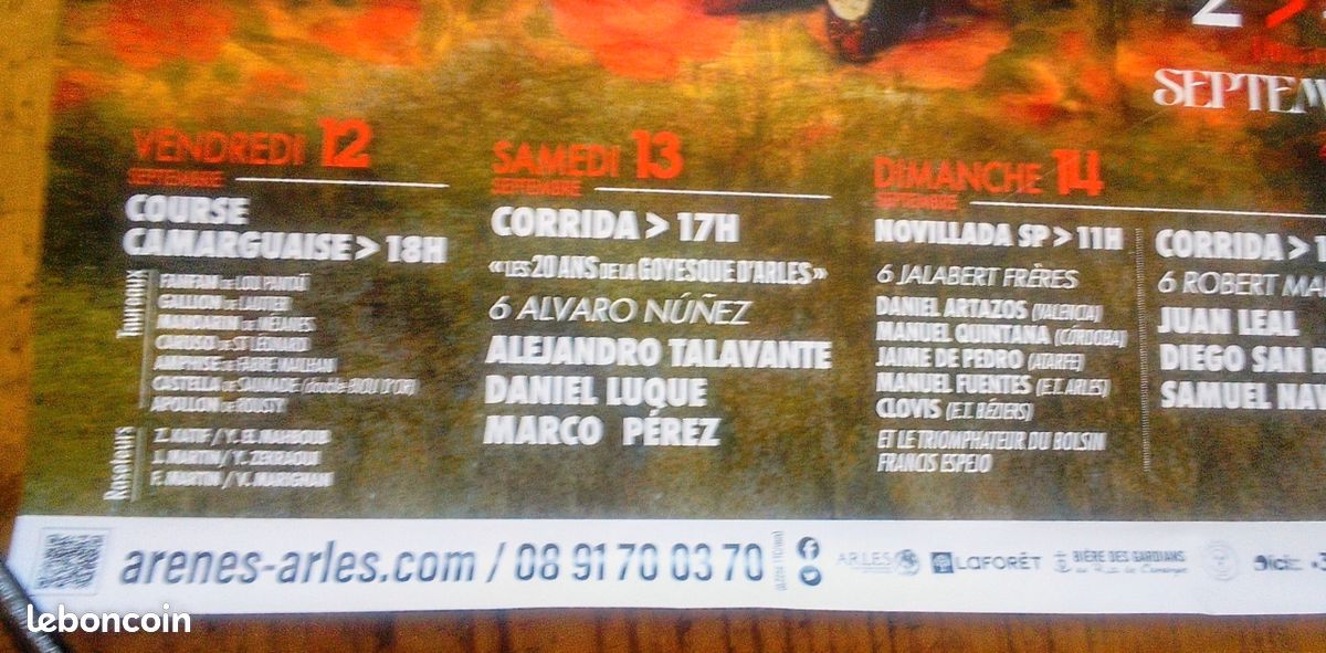 Affiche corrida Arles Feria du riz 2025 (image 5)