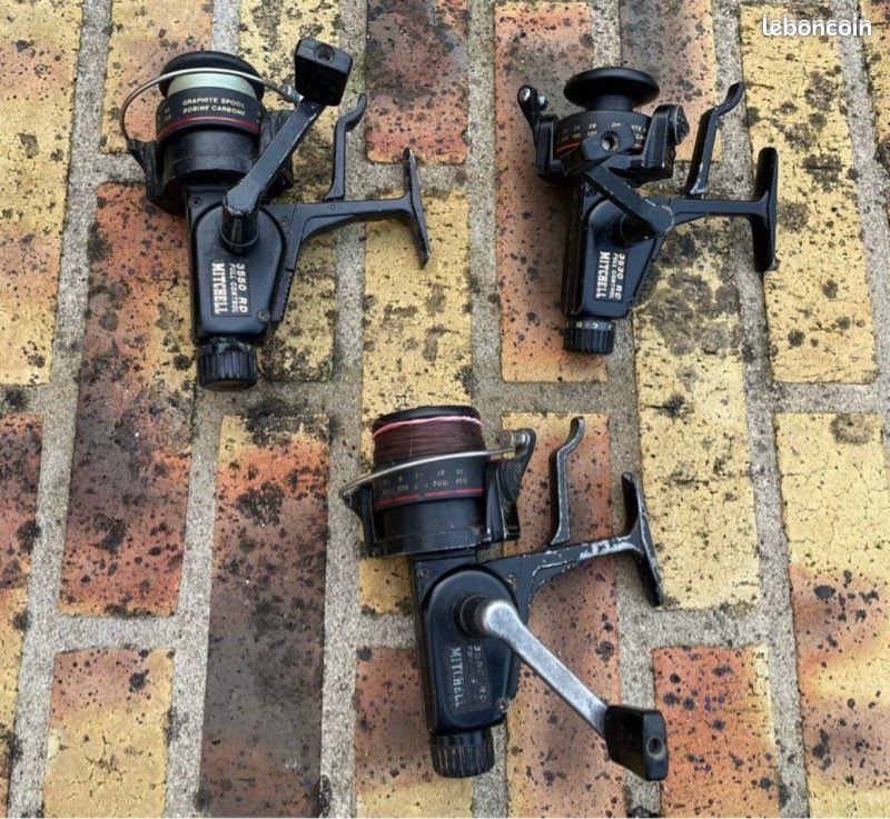REEL PART RESSORT + CLIQUET ANTI RETOUR Ancien MOULINET MITCHELL CAP 304 (1948