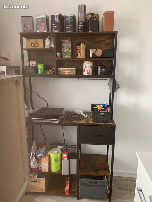 Meuble de rangement cuisine style industriel (image 1)