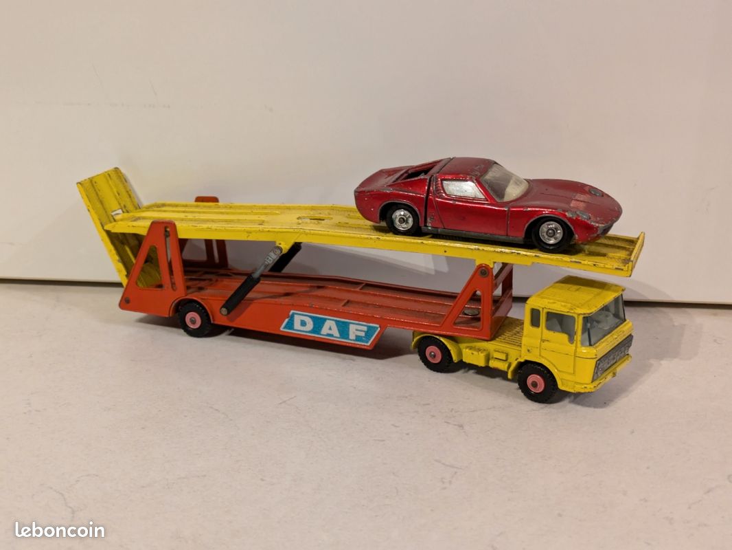 Matchbox Lesney - Car Transporter N°2 - Transporteur De Voitures Bleu - 1970