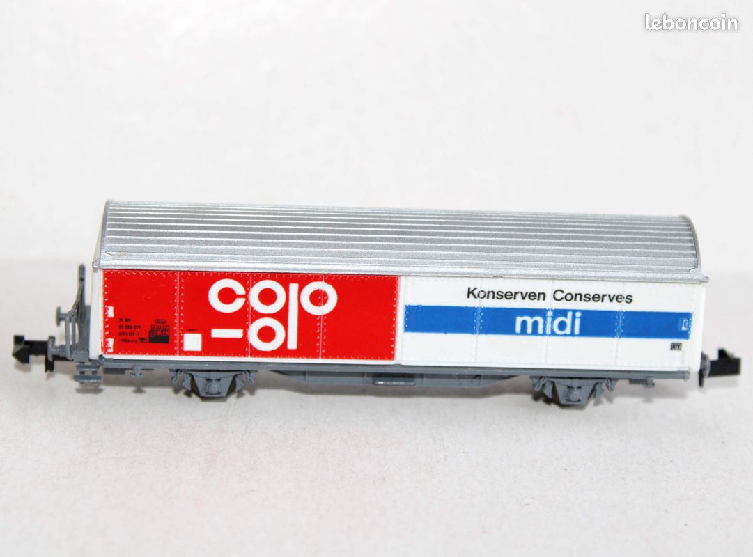 Wagon marchandise couvert à bogies à parois télescopique SNCF Roco train ho en boîte ref 67539 patiné - Modélisme Wagon marchandise couvert à bogies à parois télescopique SNCF Roco train ho en boîte ref 67539 patiné - Modélisme