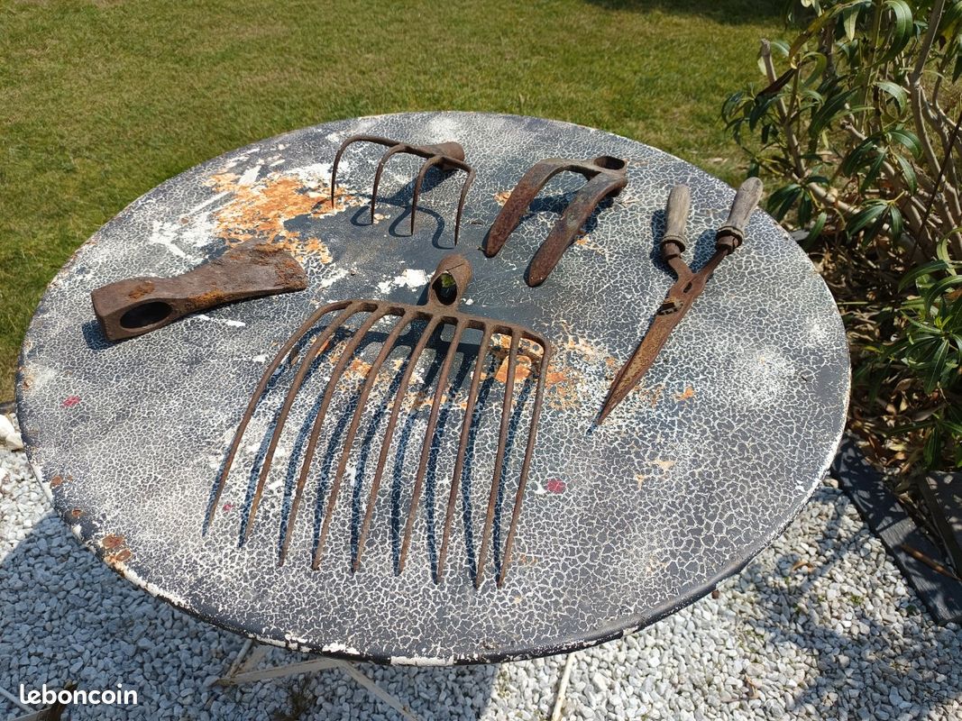Lots vieux outils de jardinage (image 1)