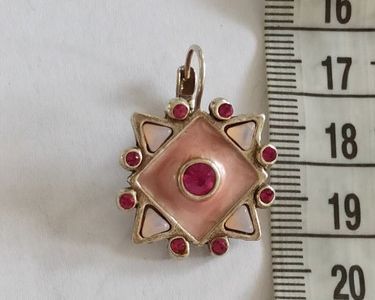 Broche Pendentif Noire émaillée Papillon De Orchidée Noire, Larg. 5 Cm 1980 1990