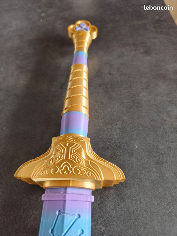 Épée Cosplay 4 Tigres Rum Demon Hunters - Réplique 63,5 Cm, Imprimée 3D, Pour Conventions, Fêtes, Déguisements
