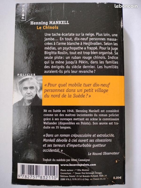 Livre Henning Mankell (image 3)