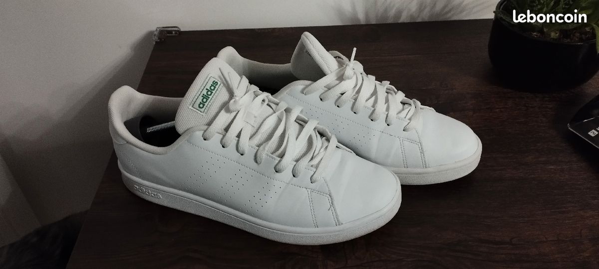 Adidas Advantage Adidas Chaussure Homme Blanc Chaussure