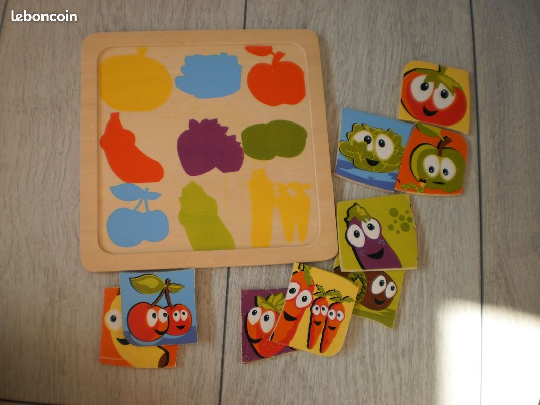 Livraison possible lot de 4 jeux en bois : puzzles et jeux des ombres chinoises (image 3)
