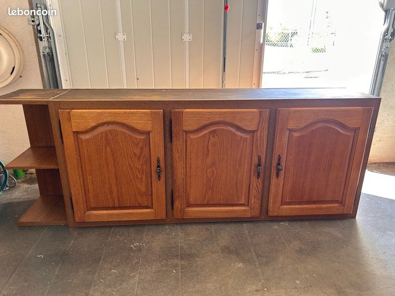Buffet / meubles en bois – fabrication artisanale – 3 éléments (image 1)
