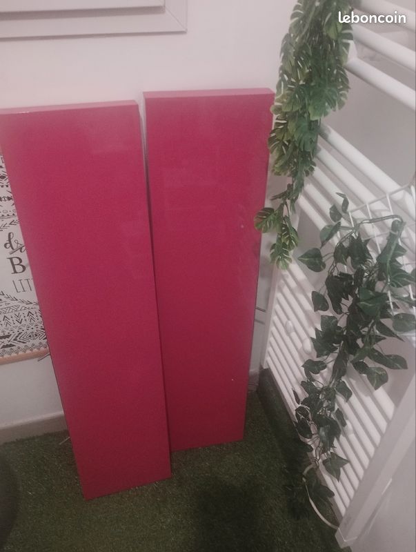 2 Étagère Ikea lack rose fushia (image 1)