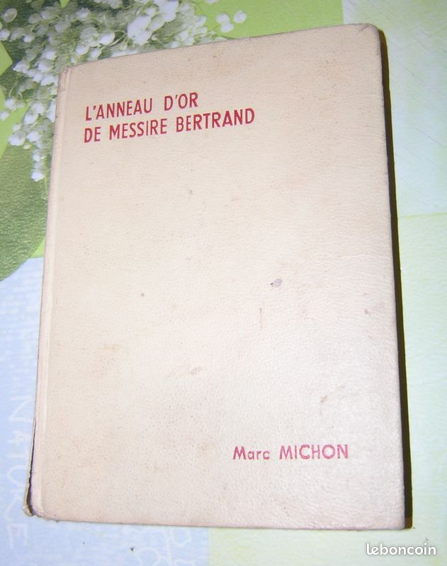 Livre l'anneau d'or de Messire Bertrand (image 1)