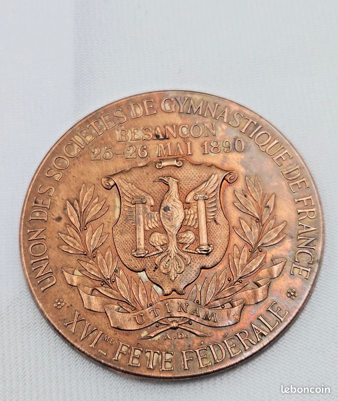 MÉDAILLE FEDERATION DES SOCIETES DE GYMNASTIQUE DU RHONE ET