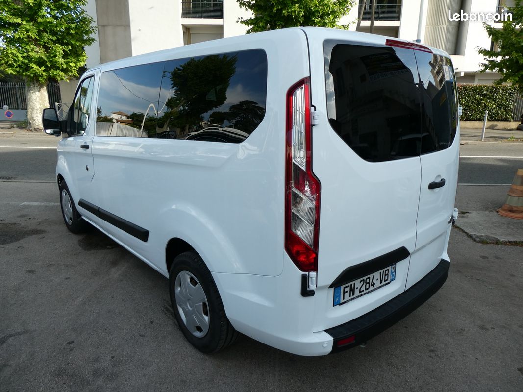 Ford transit custom combi 2,0 tdci ecoblue 105 cv trend tpmr 9 places ou 6 + 1 fauteuil tva recuperable 1 er main 2020 (image 5)