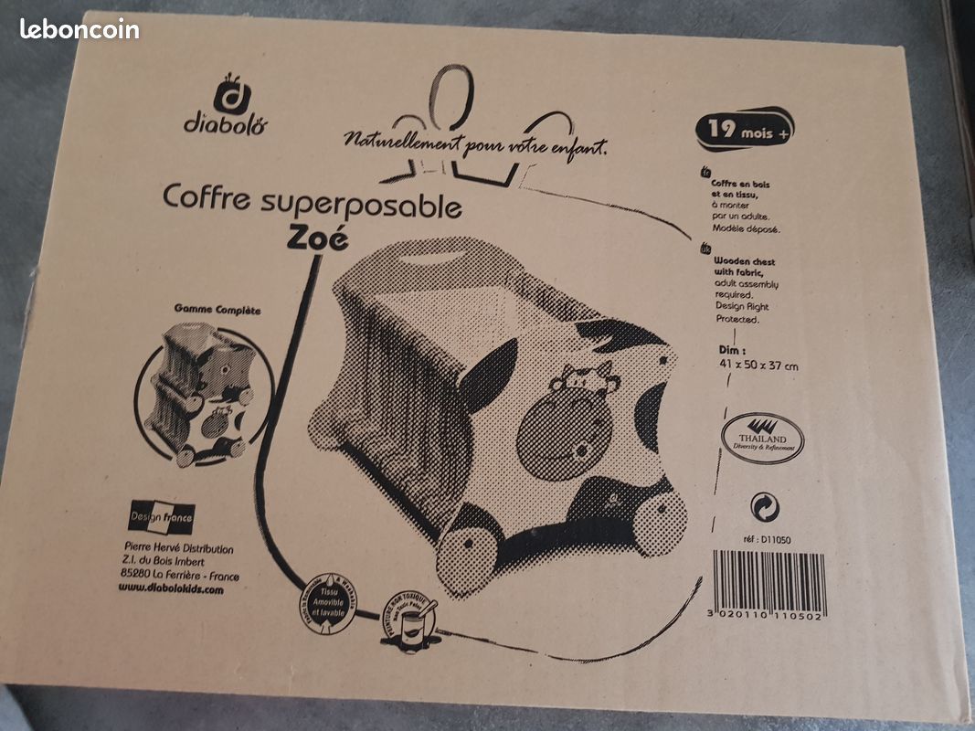 Coffre superposable Zoé Diabolo pour fille (image 1)