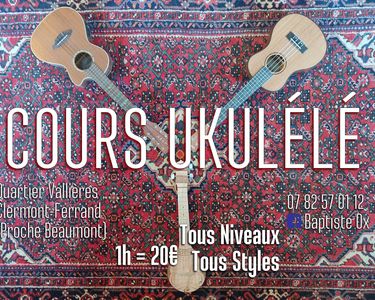 Baptiste Ox, Cours de guitare et ukulélé Baptiste Ox, Cours de guitare et ukulélé