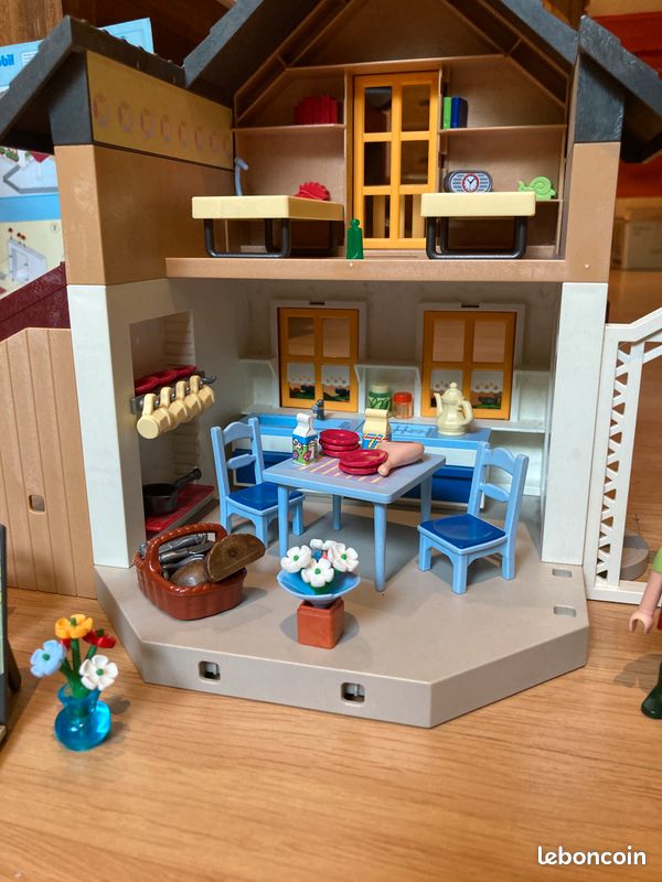 Playmobil 5120 – Maison Des Fermiers Et Marché, Vintage