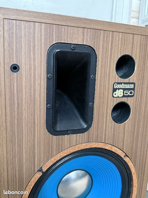 Paire D'Enceintes Medium Goodmans 7,5cm - Vintage Hi-Fi Années 70/80