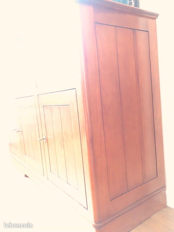 Beau meuble enfilade buffet bahut bas 3 portes L148 x l46 x H95 TBE bois massif le (image 11)