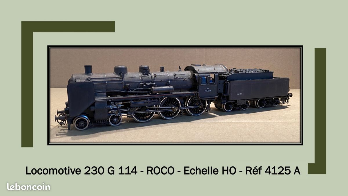 Locomotive Vapeur Roco 04125A – 230-G 114 – Digitalisée – CC – état D'usage