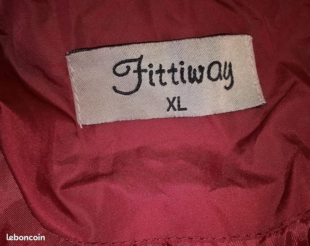 Parka femme bordeaux Fittiway t.XL/42 (image 3)