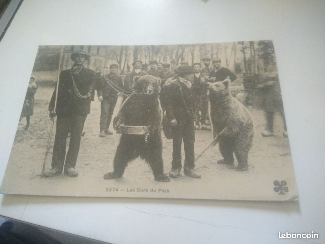 Montreur d'ours/ carte postale (image 1)