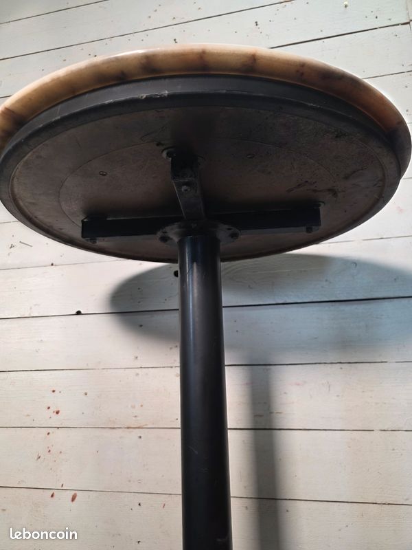 Mange debout de bistrot dessus marbre pied fonte (image 10)