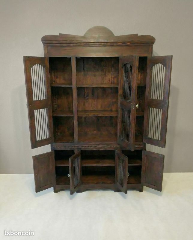 Ancien buffet / Bibliothèque en bois massif (image 3)