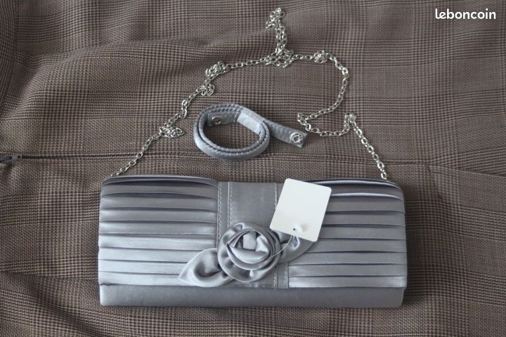 Pochette de soirée grise (image 2)