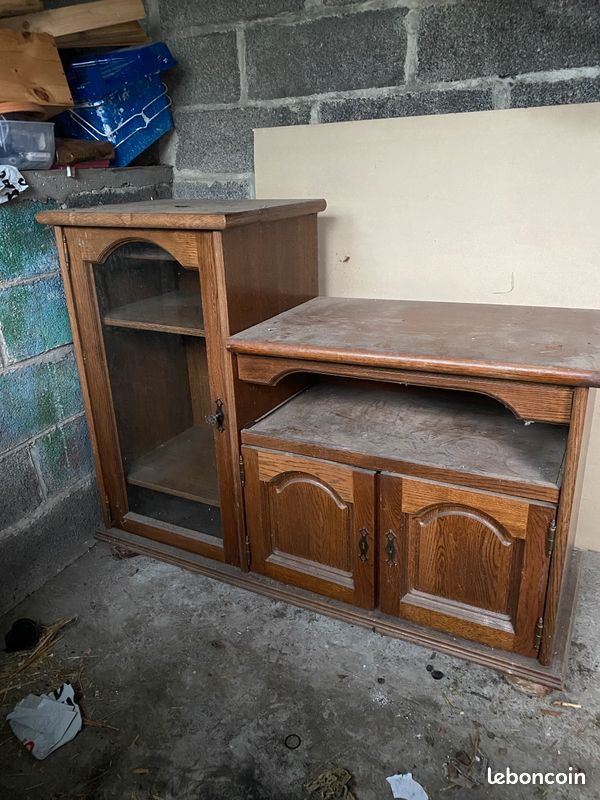 Meuble TV vintage à retaper (image 2)