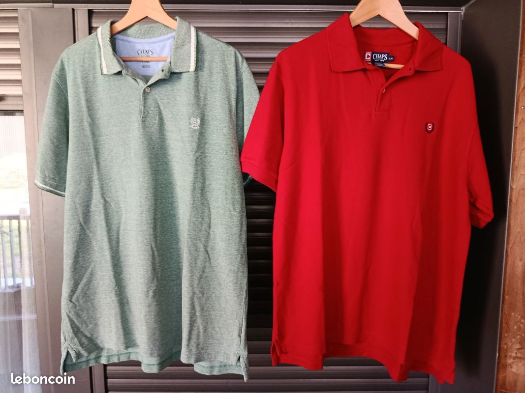 CHAPS lot de 2 polos homme (image 1)
